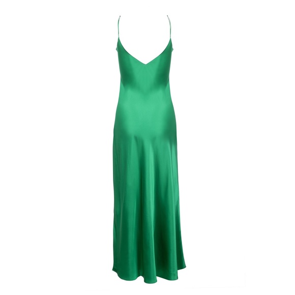 Dannijo EMERALD MOSSY MAXI SLIP DRESS Size L - Picture 3 of 7